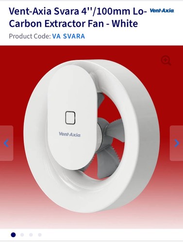 Vent axia svara - axia, white