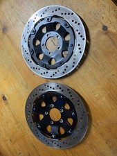 Pair of Suzuki GSX-R 750 Slab Side slabbie OEM front discs left and right hand