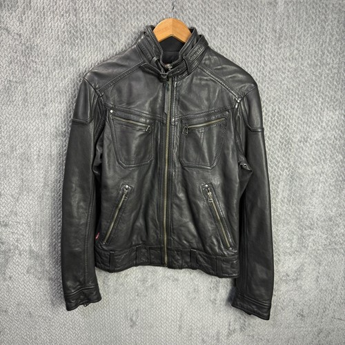 Levis leather biker - biker, /