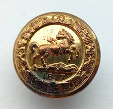 Unusual Gilt Vintage Lloyd's Bank Large 25.6mm Button by Firmin London