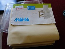 BRAND NEW DRESS COVERS FOR CHAIRS CREAM SET OF 6
