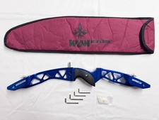 Win & Win WINEX II 2 Archery Recurve Riser - 25" - Left Handed - Blue - ILF