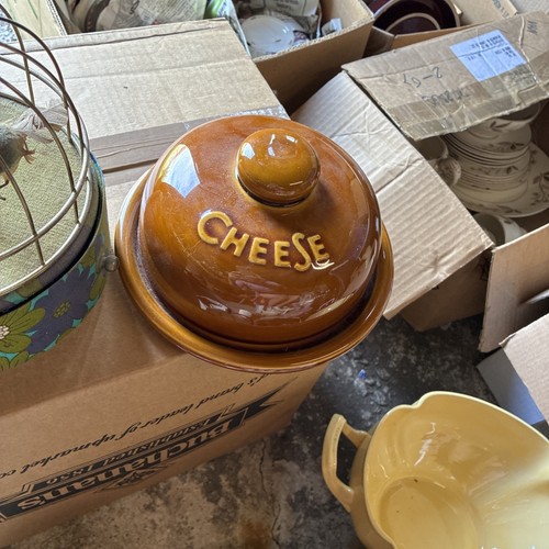 Vintage ceramic cheese dome - , &