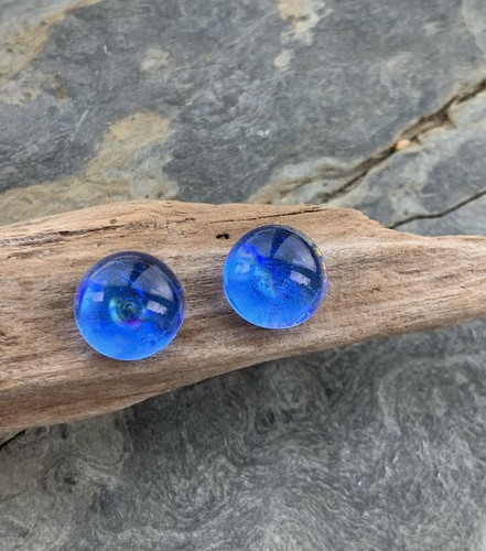 Sterling silver dichroic glass - sterling,