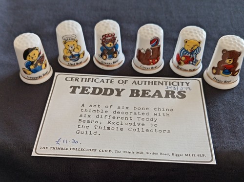 Teddy bears set thimbles - set, of