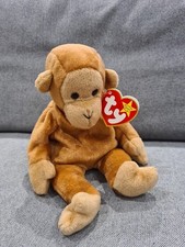 Ty Beanie Babies Bongo the Monkey 1995 Retired - with TAG - Excellent 