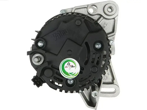 Alternator with belt pulley