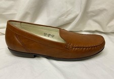 WALDLAUFER Hina Women’s Leather Loafer Brown Size UK7.5 Wide Fitting