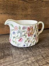 Minton - Haddon Hall - Milk / Cream / Sauce Jug - Green Trim - VGC