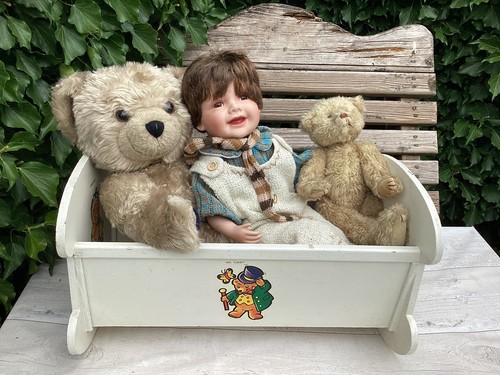 Vintage wooden rocking - vintage, crib