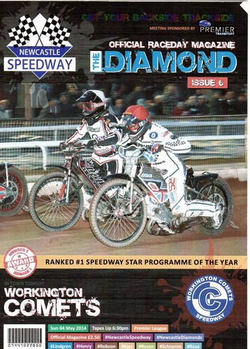 Speedway programme newcastle - newcastle, v