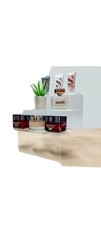 3 Step Tier Counter Display Stand - Acrylic Plinth Riser - Shop, Market (G83)