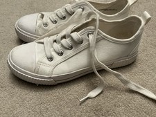 Ladies TU White Plimsolls Size