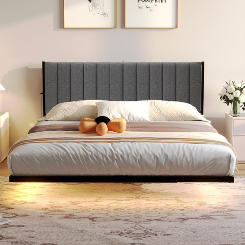 Dumee king size bed frame - size, with