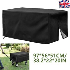 Folding Garden Trolley Dustproof Cover Festival Trolley Cover Folding Wagon Cart