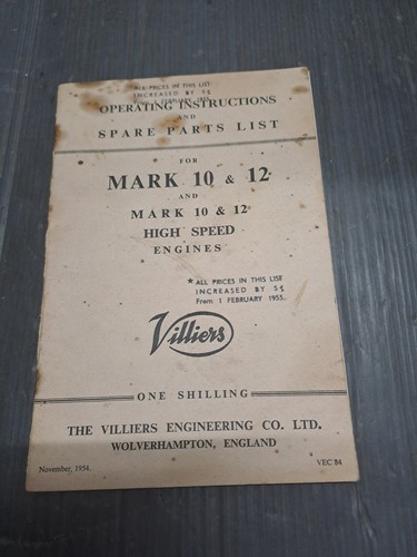 Intruction manual and spares - intruction,
