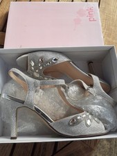 Fabulous Pink Paradox silver /diamanté  wedding /evening stiletto heels EU41 UK7