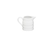 White porcelain mini milk jug - porcelain,