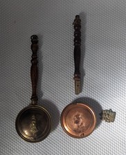 2 x Vintage Brass Miniature