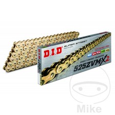 DID X-Ring Chain Gold 525