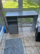 Grey  Desk with Storage