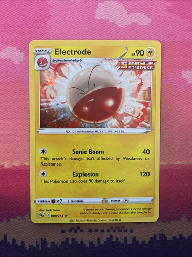 Pokemon card electrode - pokemon, fusion
