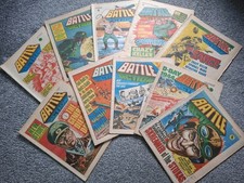 10 Issues Vintage Battle Action  Comic August- October 1978