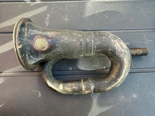 Automobile Brass 12v  Car Horn- Klaxon-british made CLAYRITE VINTAGE CAR BRASS