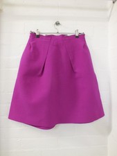 Roland Mouret Purple A-Line Mini Skirt Size 12 (Ips)
