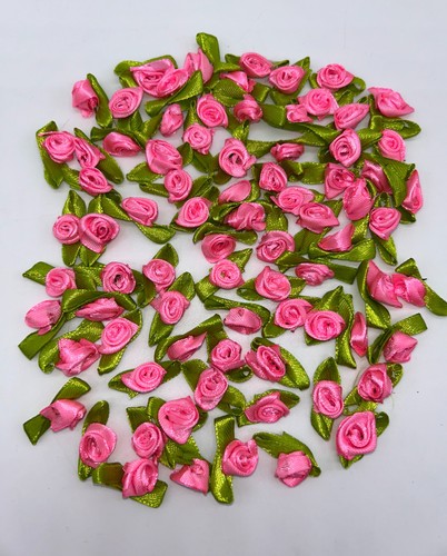 Small mini satin rose - small,