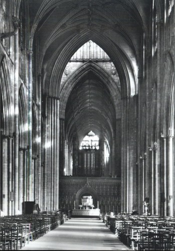 Vintage york minster nave - york,