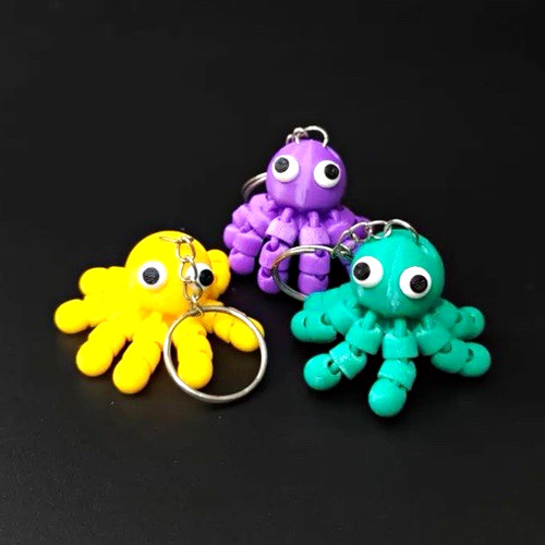 Octopus sensory keyring - octopus,