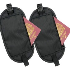 MONEY BELT x2 Travel Hidden Secret Discrete Bum Bag Waist Wallet Pouch Men/Women