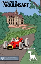 1965 Moulinsart Grand Prix Tintin POSTER PRINT MGPT01 A4 A3- BUY 2 GET 1 FREE!