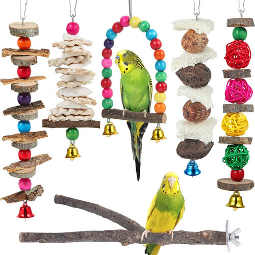 Bird perch toys 6 pack - perch,