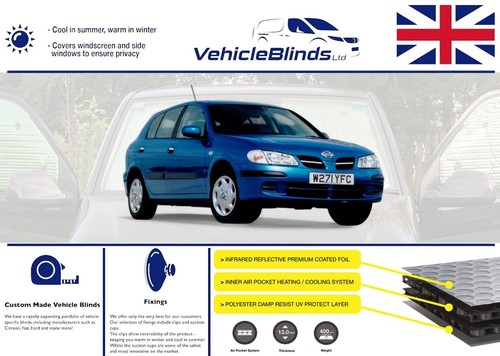 Thermal blinds for nissan - blinds,