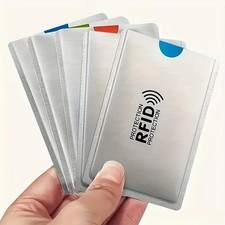 RFID Blocking Card Sleeves Anti-Theft NFC Shield Wallet for ID & Credit Cards