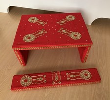 New Traditional Indian Wedding Decorated Stool - Piri & Phata Hand Made