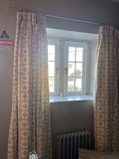 Beautiful lined curtains in