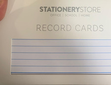 Flash Record Cards Ruled Cards
