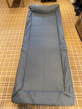 Grey lounger camping bed - lounger,