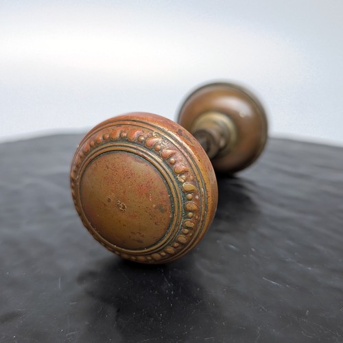 Antique brass door knobs - brass,