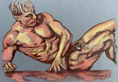 Erotic art original oil - art,
