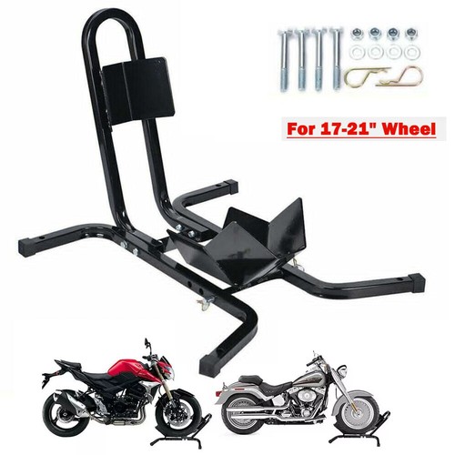 Front wheel chock motorbike - front,