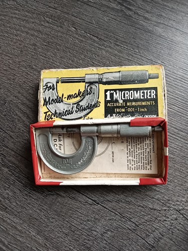 Vintage dcmt micrometer - vintage, 1"