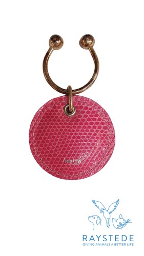 Asprey keyring pink - asprey, snakeskin