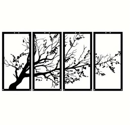 4pcs large tree life plum - tree, of