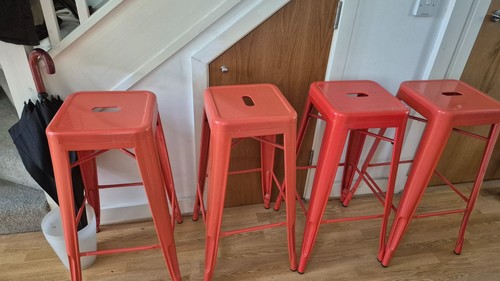 Red gloss galvanised - galvanised, bar