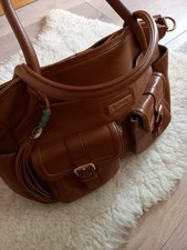 Lily Jade Elizabeth Tote Bag Brown Leather Used
