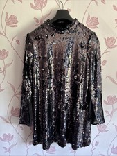 Ladies Sequined Dress Size 16